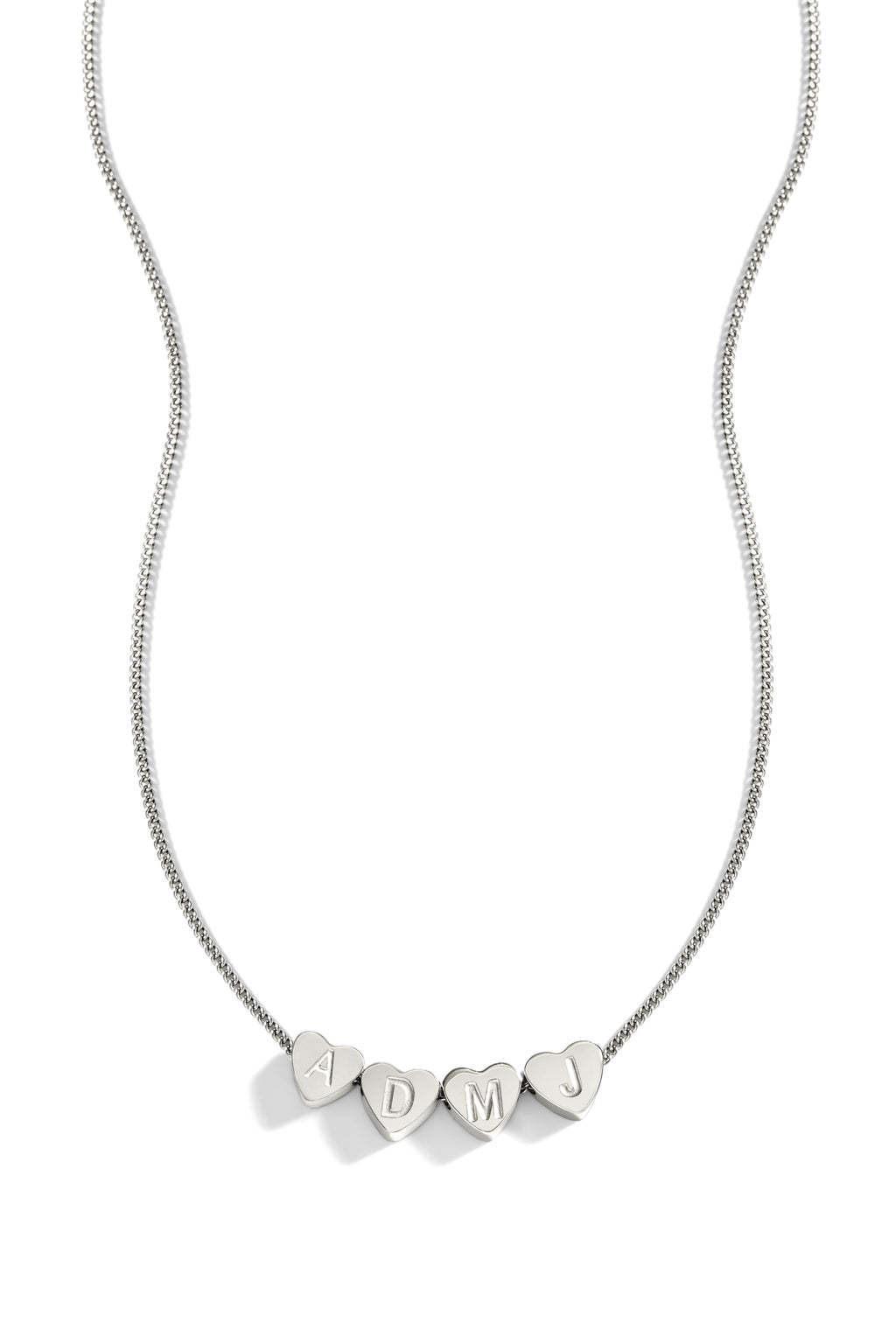 Dainty Heart Stacking Initial Necklace