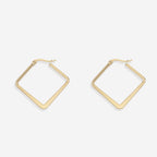 Geometric Girl Boss Hoop Earrings