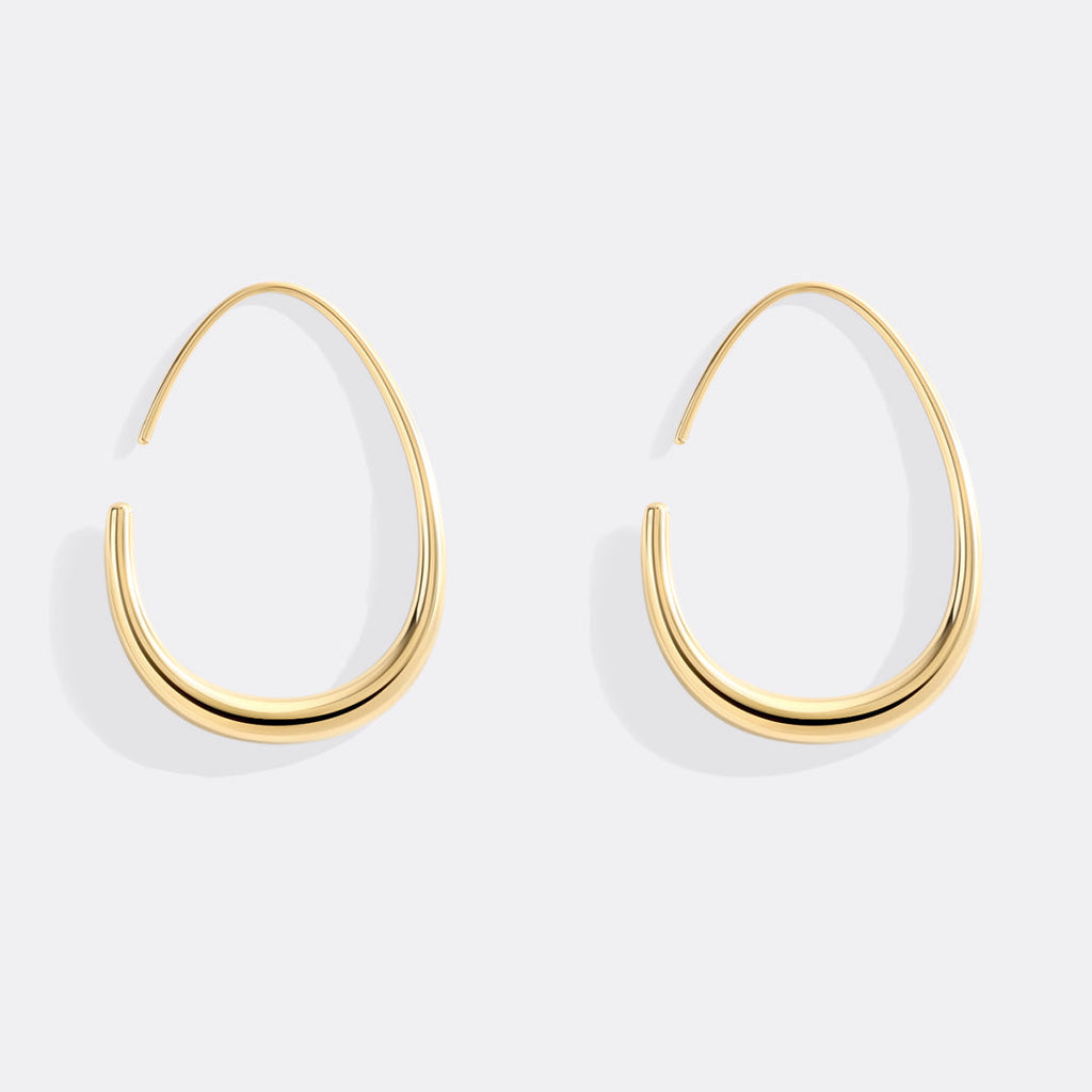 Fluid Hoop Earrings