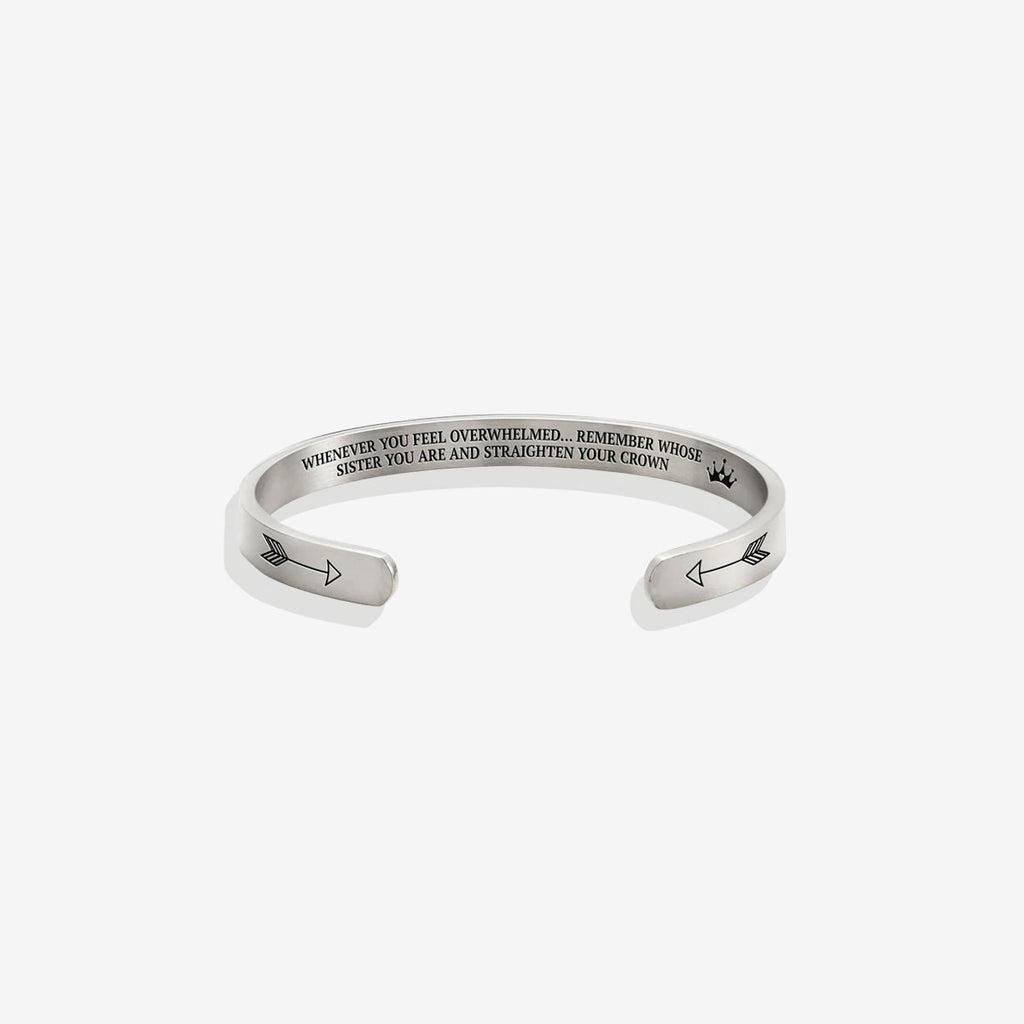 Remember Who You Are and Straighten Your Crown Cuff Bracelet