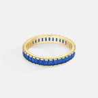 Baguette Birthstone Eternity Band