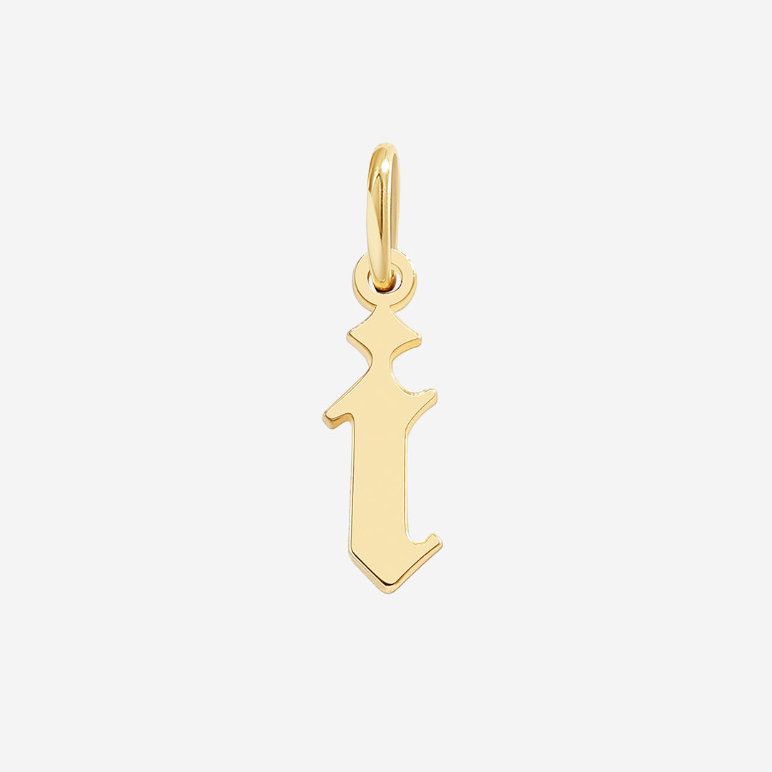 Old English Letter Charm