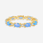 Eternity Fire Opal Ring