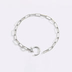 Mint Paperclip Bracelet