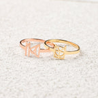 Monogram Name Ring