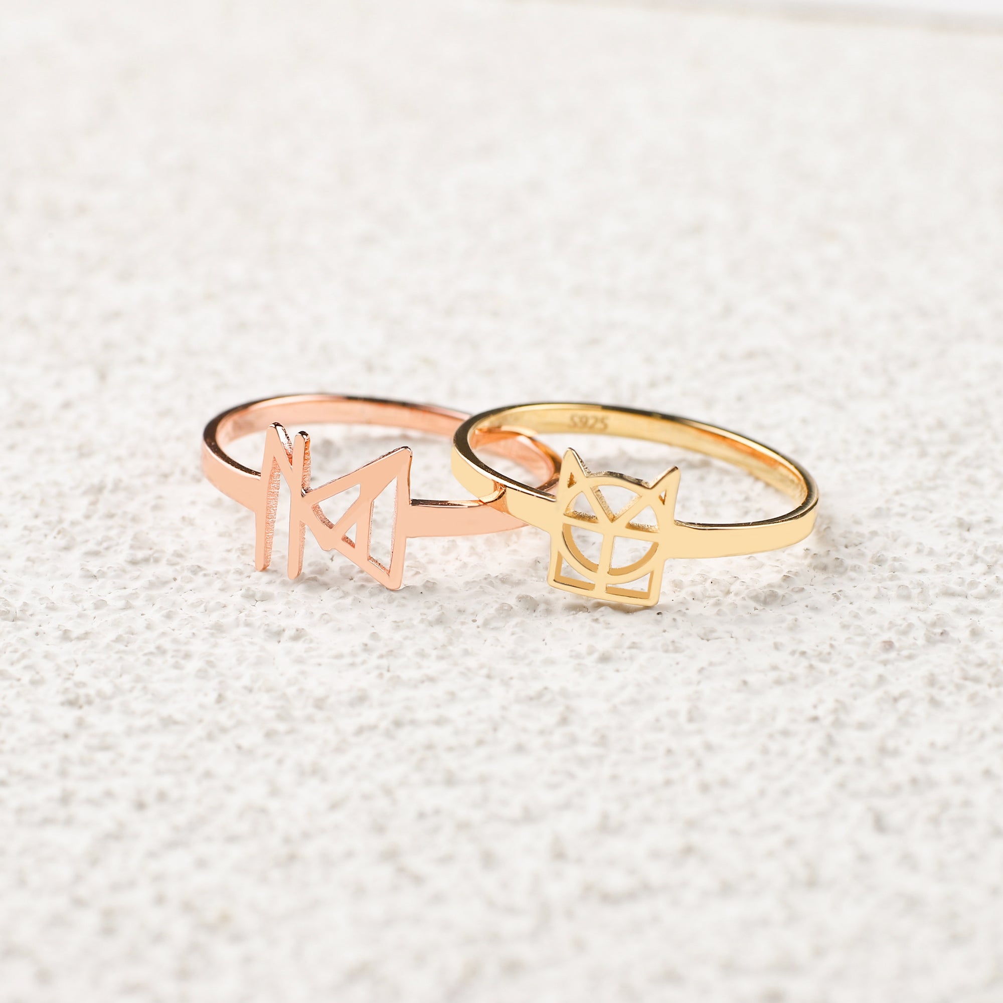 Monogram Name Ring