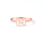 Monogram Name Ring