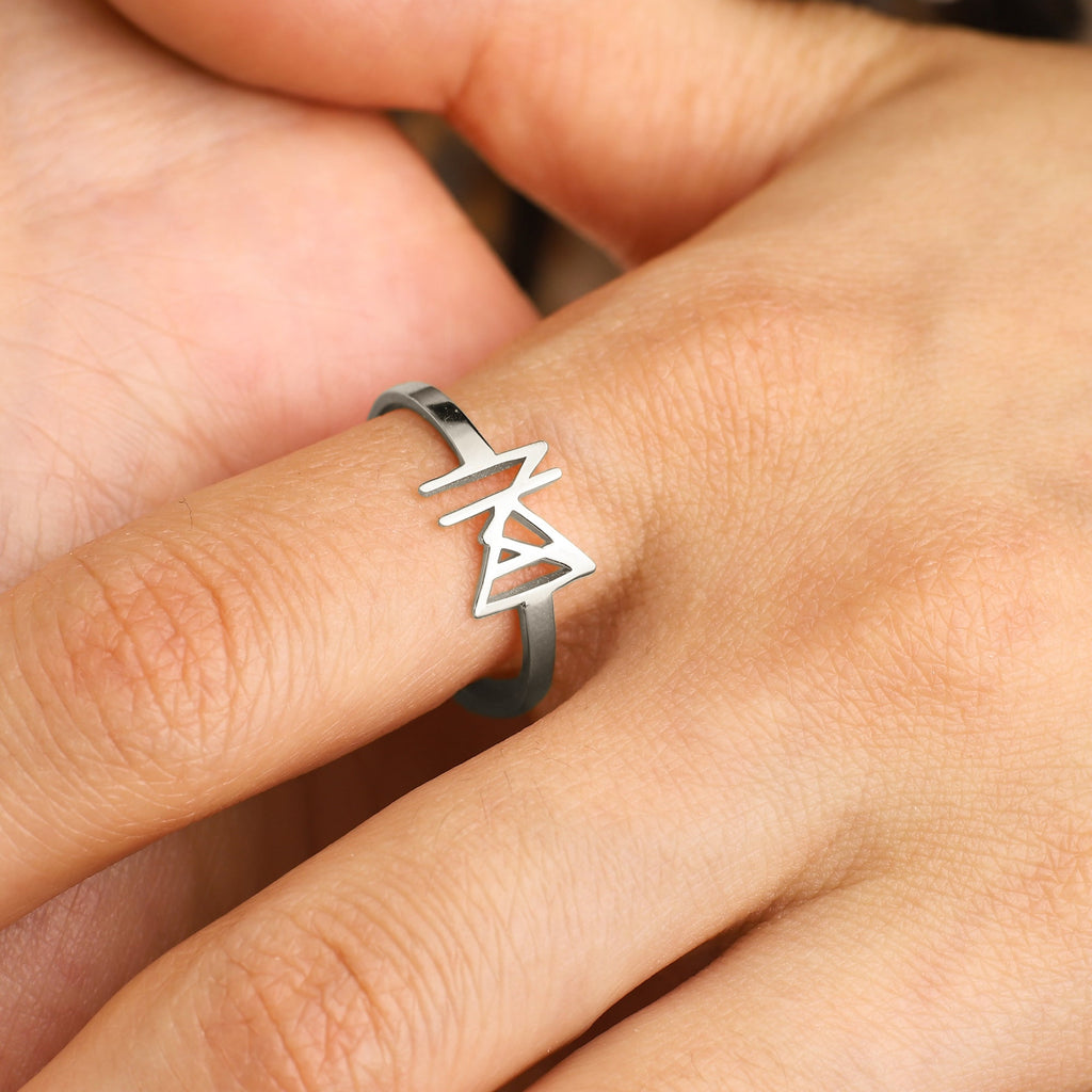 Monogram Name Ring