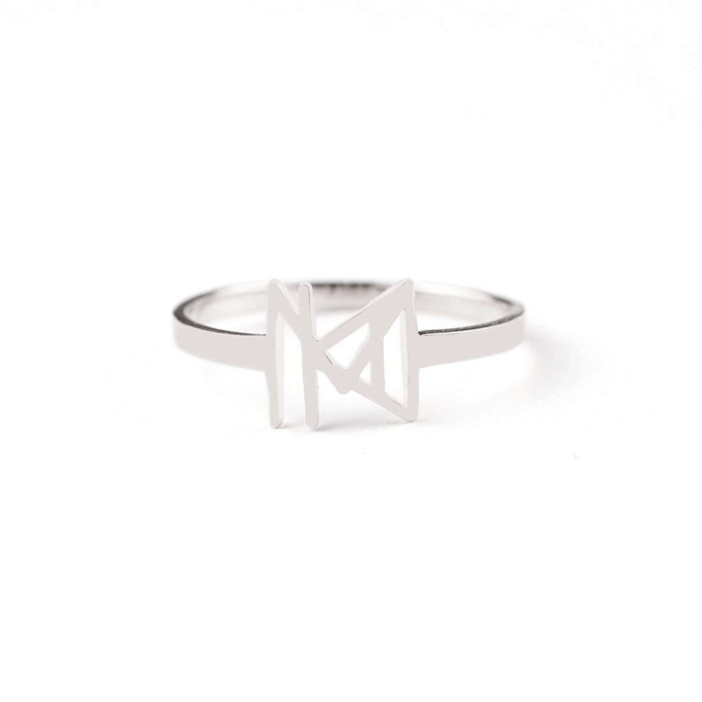 Monogram Name Ring