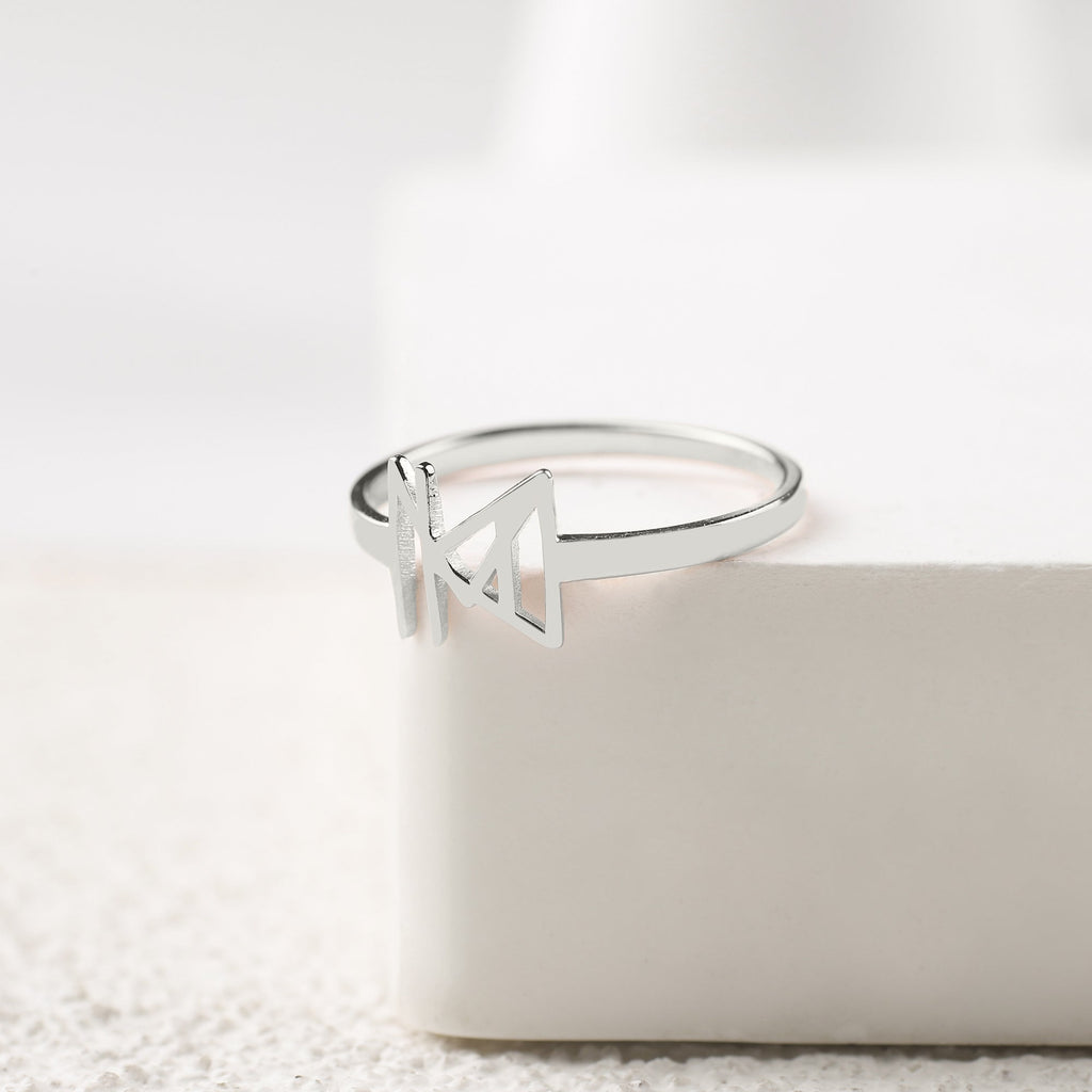 Monogram Name Ring