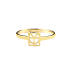 Monogram Name Ring