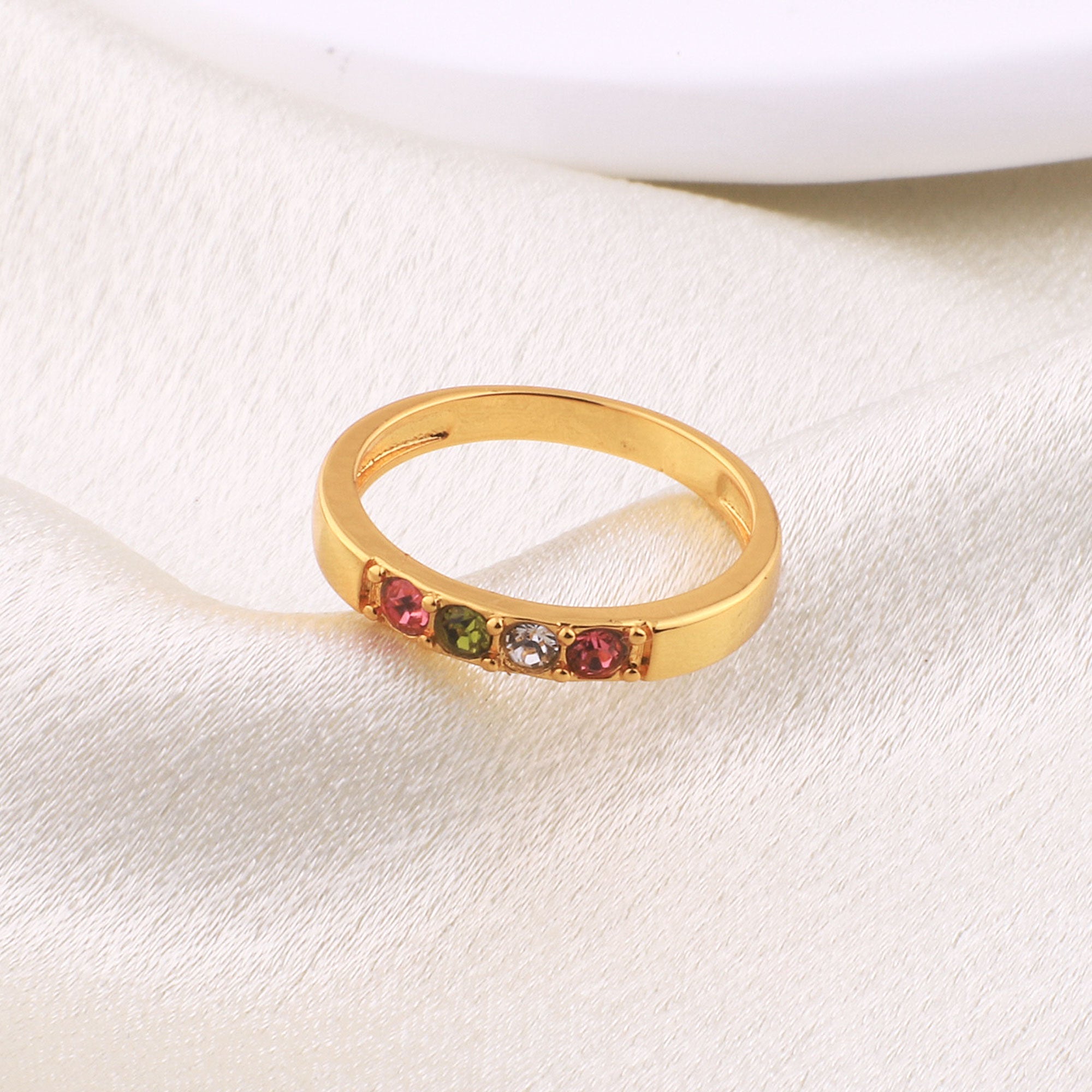 Stackable Birthstones Band Ring